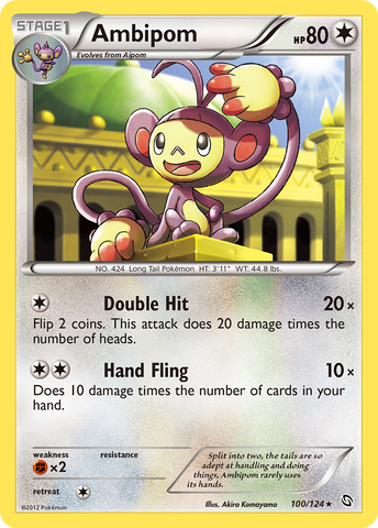 Ambipom (100/124) [Black & White: Dragons Exalted] Reverse Holofoil