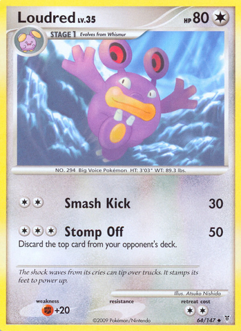 Loudred (64/147) [Platinum: Supreme Victors] Reverse Holofoil