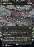 Damnation (Borderless Alternate Art) [Double Masters 2022] Foil