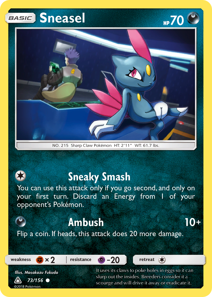 Sneasel (73/156) [Sun & Moon: Ultra Prism] Reverse Holofoil