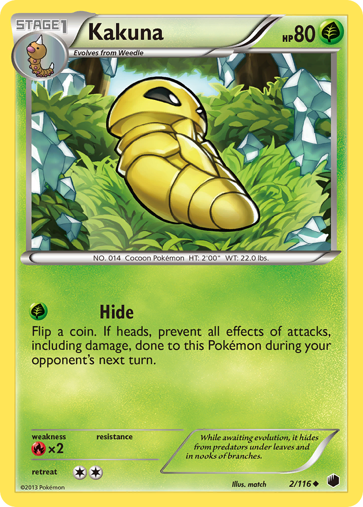 Kakuna (2/116) [Black & White: Plasma Freeze] Reverse Holofoil