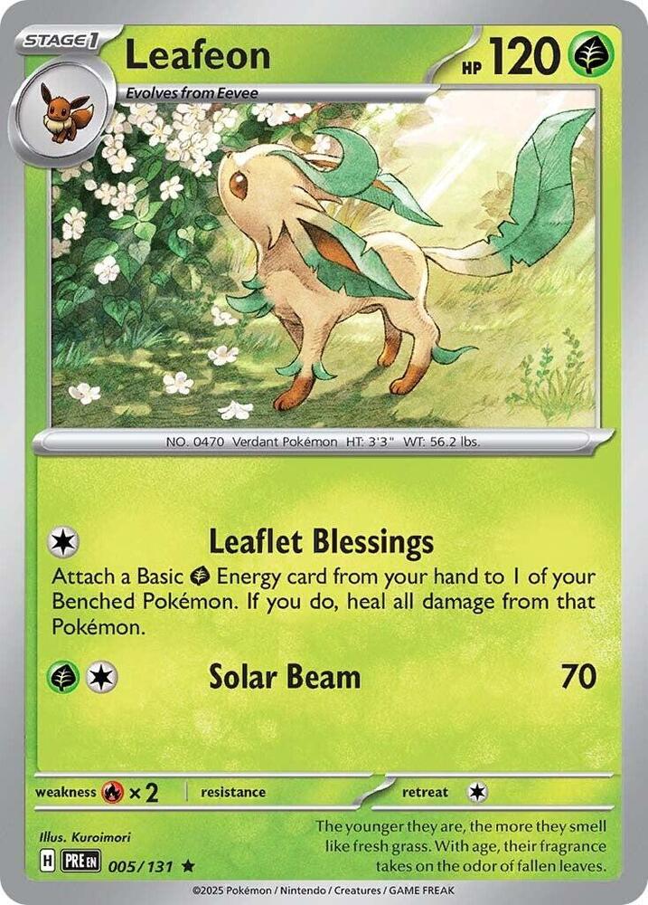 Leafeon (005/131) [Scarlet & Violet: Prismatic Evolutions] Reverse Holofoil