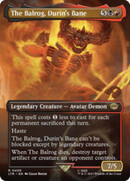 The Balrog, Durin's Bane (Borderless Alternate Art) [The Lord of the Rings: Tales of Middle-Earth] Foil