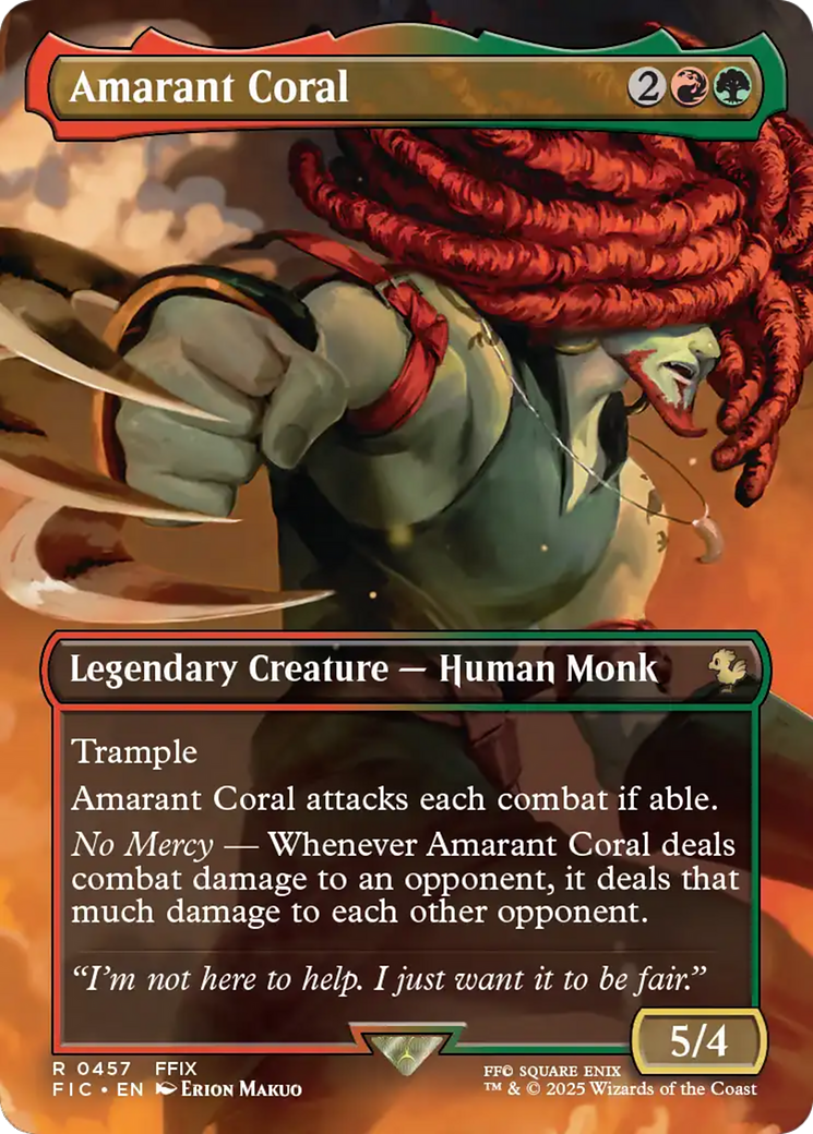 Amarant Coral (Borderless) [FINAL FANTASY Commander] Foil