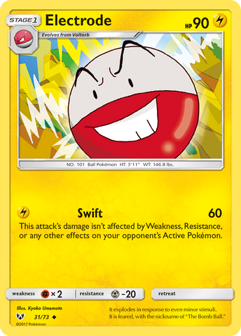 Electrode (31/73) [Sun & Moon: Shining Legends] Reverse Holofoil