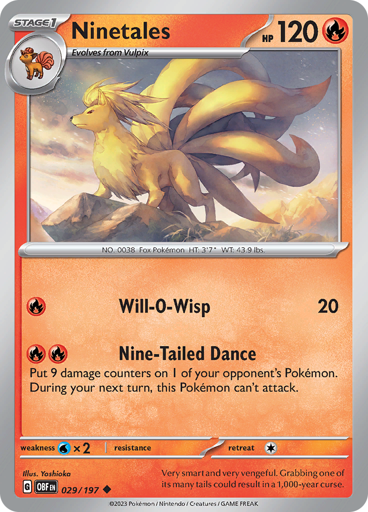 Ninetales (029/197) [Scarlet & Violet: Obsidian Flames] Reverse Holofoil