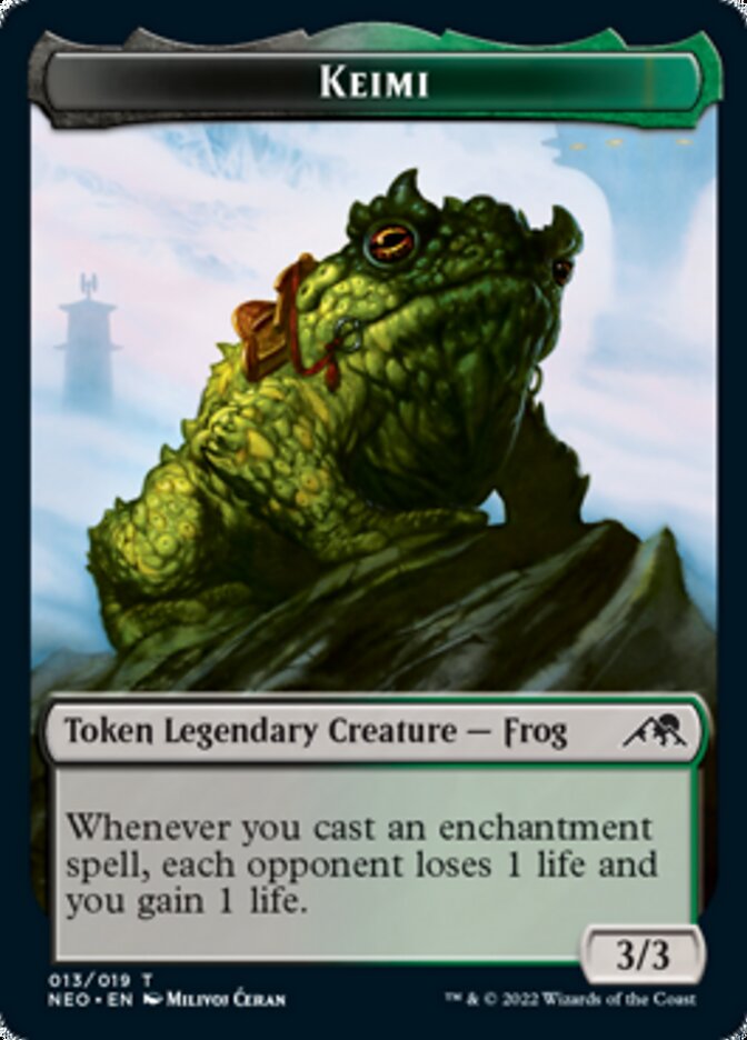 Keimi Token [Kamigawa: Neon Dynasty Tokens] Foil