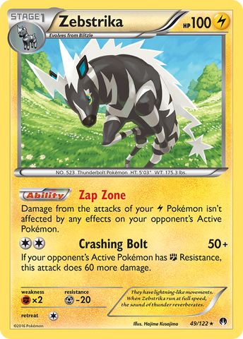 Zebstrika (49/122) [XY: BREAKpoint] Reverse Holofoil