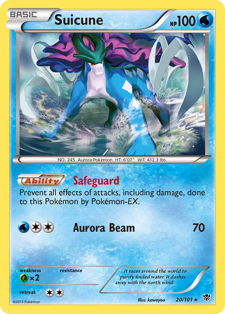 Suicune (20/101) [Black & White: Plasma Blast] Reverse Holofoil