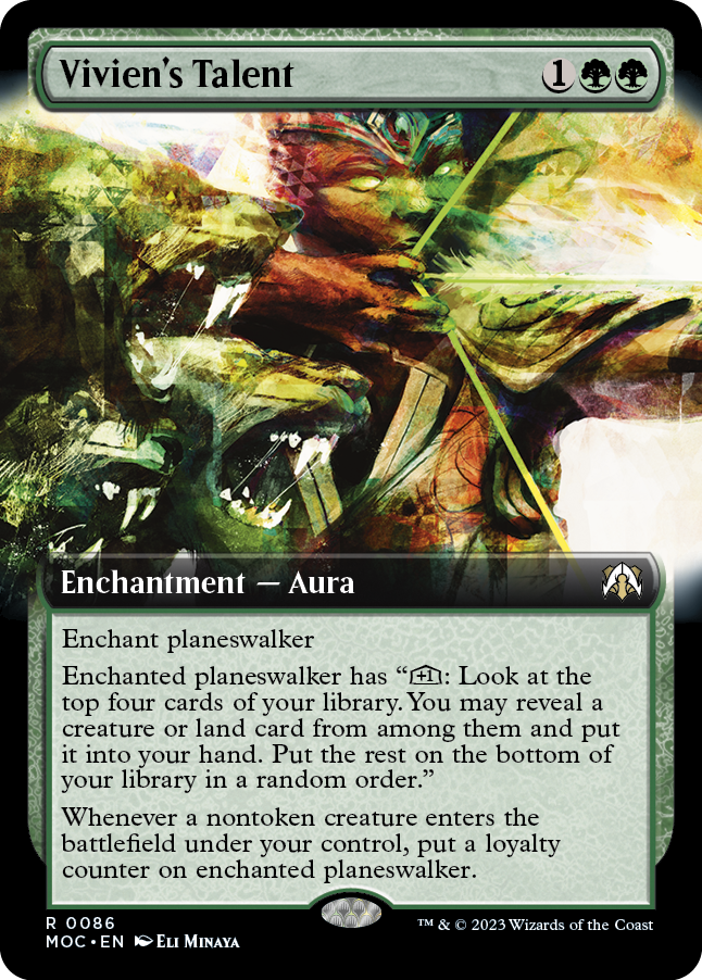 Vivien's Talent (Extended Art) [March of the Machine Commander] Foil