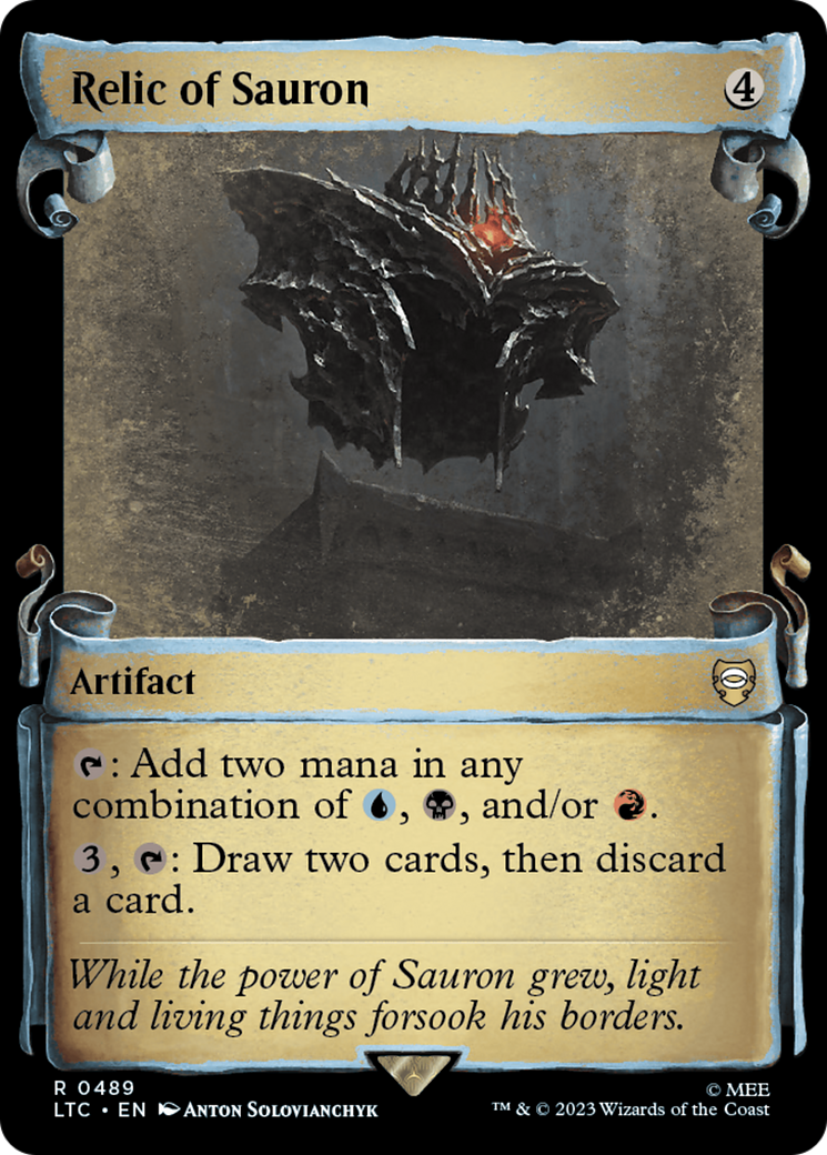 Relic of Sauron [The Lord of the Rings: Tales of Middle-Earth Commander Showcase Scrolls] Foil