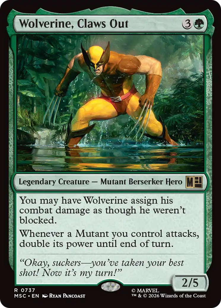 Wolverine, Claws Out [Marvel Super Heroes Commander] Foil