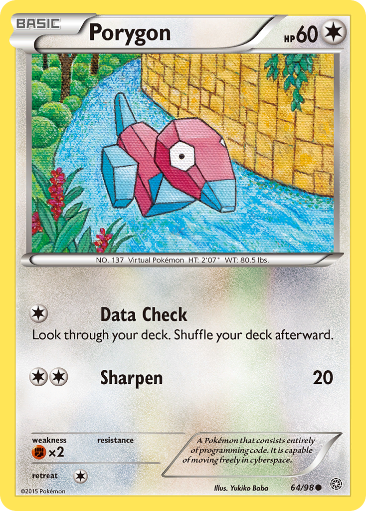 Porygon (64/98) [XY: Ancient Origins] Reverse Holofoil