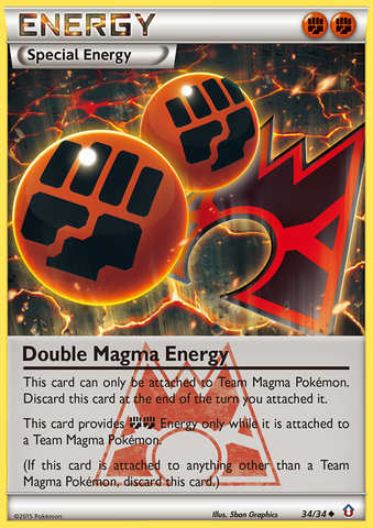 Double Magma Energy (34/34) [XY: Double Crisis] Reverse Holofoil