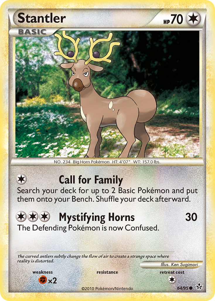 Stantler (64/95) [HeartGold & SoulSilver: Unleashed] Reverse Holofoil