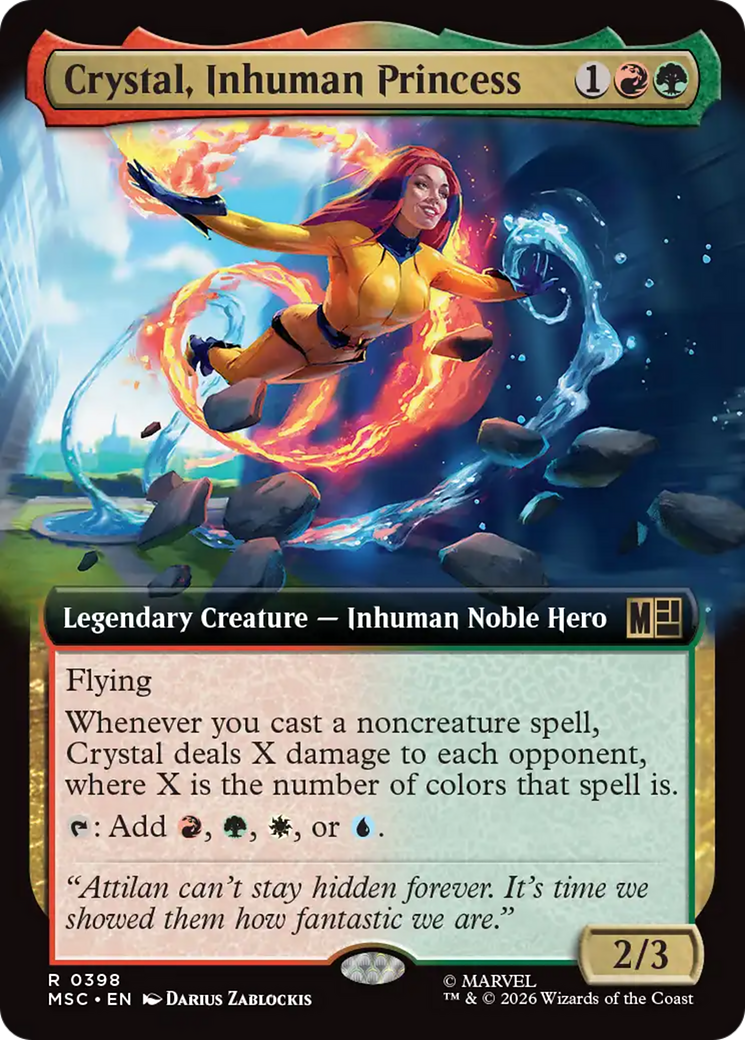 Crystal, Inhuman Princess (Extended Art) [Marvel Super Heroes Commander] Foil