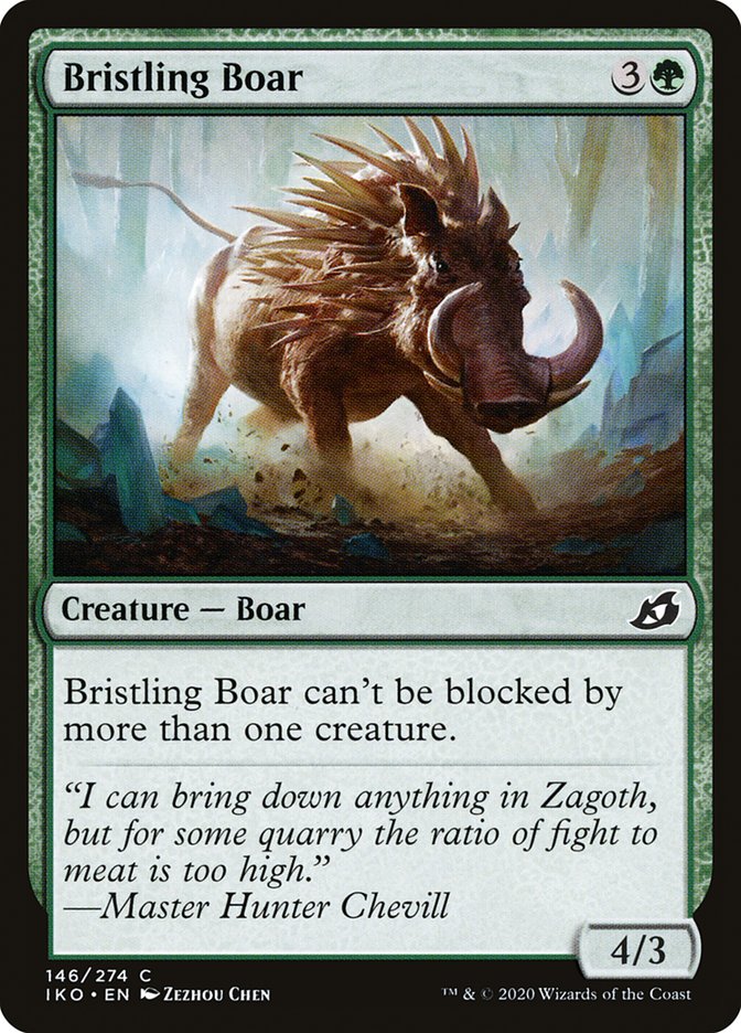 Bristling Boar [Ikoria: Lair of Behemoths] Foil