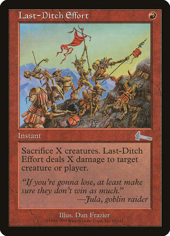 Last-Ditch Effort [Urza's Legacy] Foil