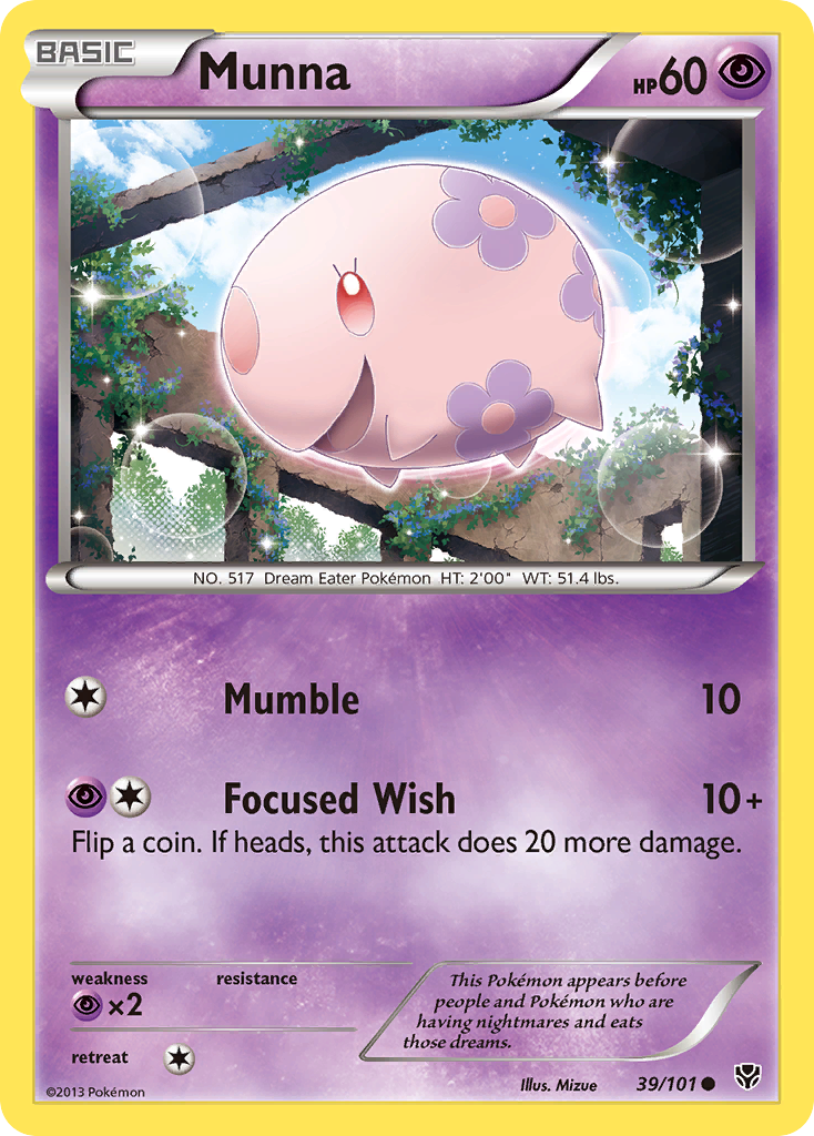 Munna (39/101) [Black & White: Plasma Blast] Reverse Holofoil