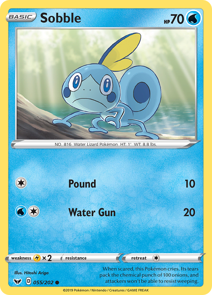 Sobble (055/202) [Sword & Shield: Base Set] Reverse Holofoil