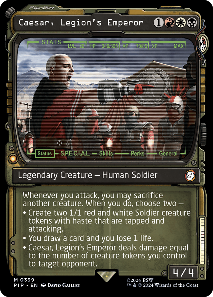 Caesar, Legion's Emperor (Showcase) [Fallout] Foil