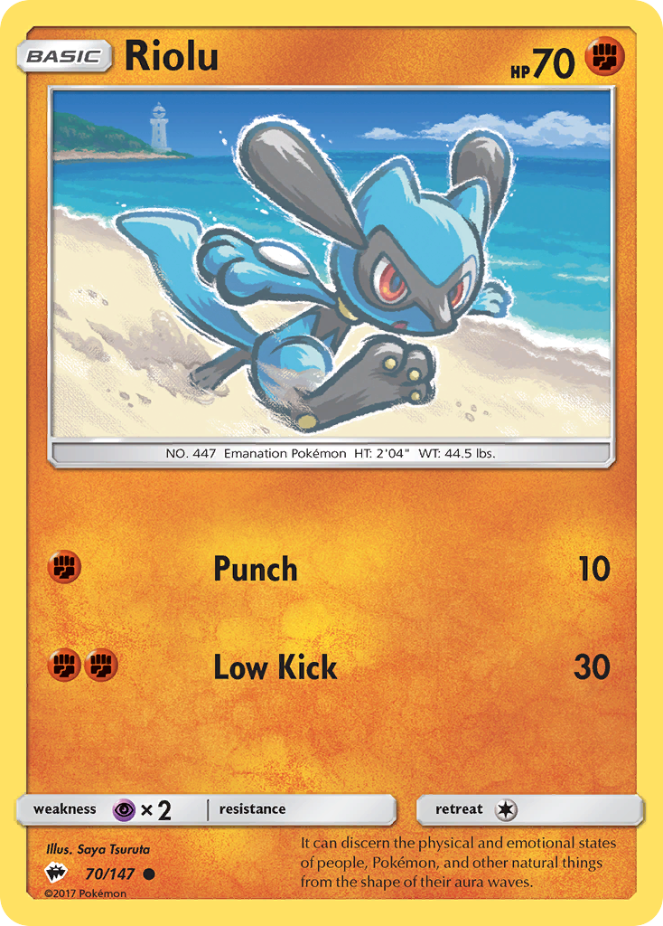 Riolu (70/147) [Sun & Moon: Burning Shadows] Reverse Holofoil