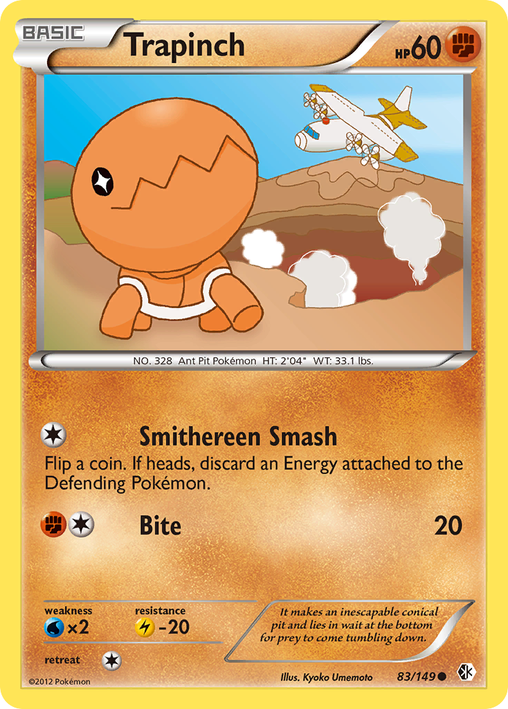 Trapinch (83/149) [Black & White: Boundaries Crossed] Reverse Holofoil