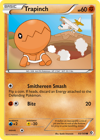 Trapinch (83/149) [Black & White: Boundaries Crossed] Reverse Holofoil