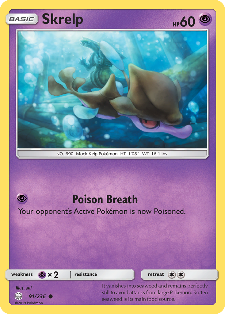 Skrelp (91/236) [Sun & Moon: Cosmic Eclipse] Reverse Holofoil