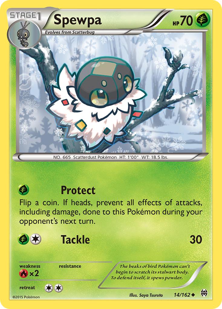 Spewpa (14/162) [XY: BREAKthrough] Reverse Holofoil