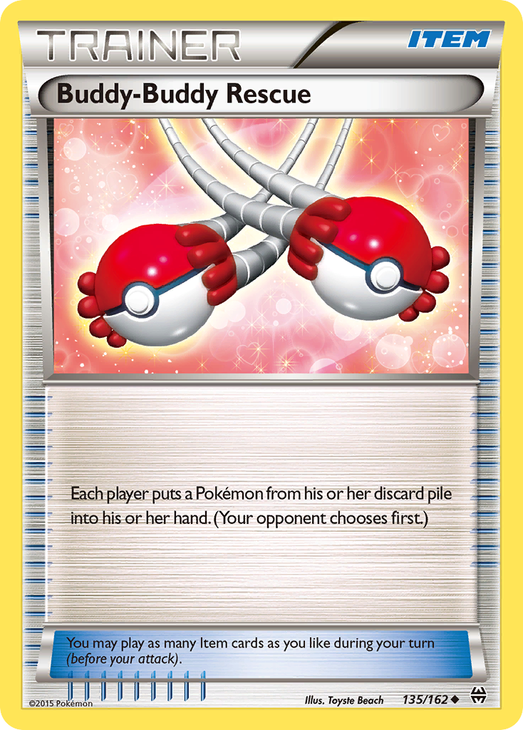 Buddy-Buddy Rescue (135/162) [XY: BREAKthrough] Reverse Holofoil