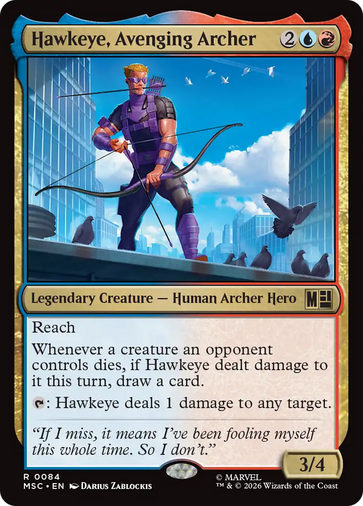Hawkeye, Avenging Archer [Marvel Super Heroes Commander] Foil