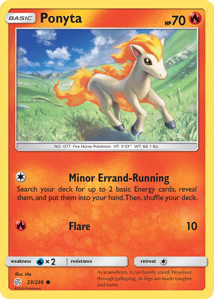 Ponyta (23/236) [Sun & Moon: Cosmic Eclipse] Reverse Holofoil