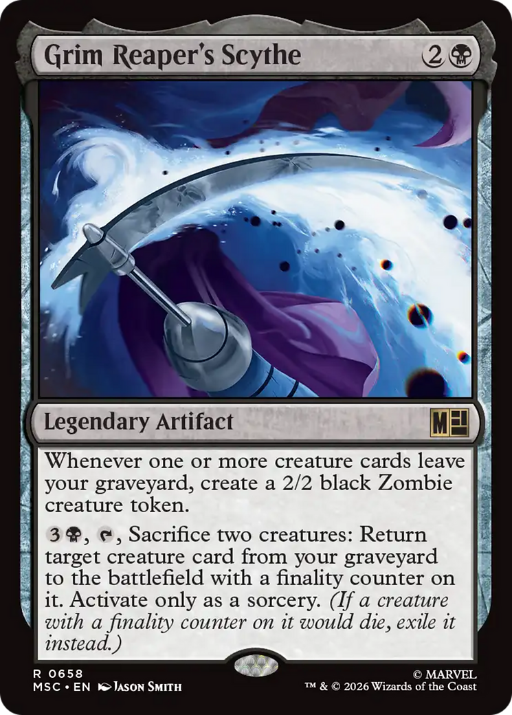 Grim Reaper's Scythe [Marvel Super Heroes Commander] Foil
