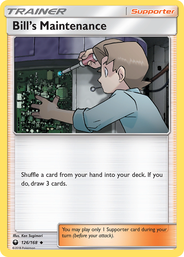 Bill's Maintenance (126/168) [Sun & Moon: Celestial Storm] Reverse Holofoil