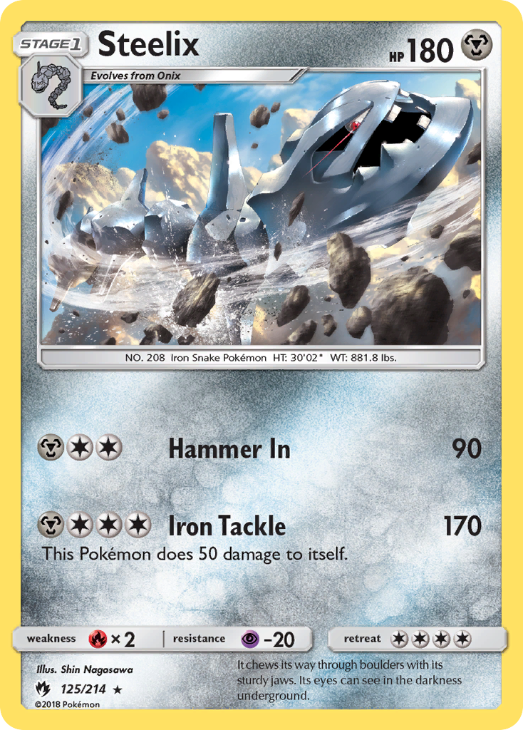 Steelix (125/214) [Sun & Moon: Lost Thunder] Reverse Holofoil