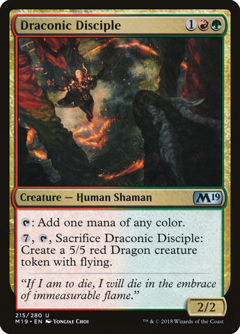 Draconic Disciple [Core Set 2019] Foil
