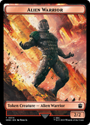 Alien Rhino // Alien Warrior Double-Sided Token [Doctor Who Tokens] Foil