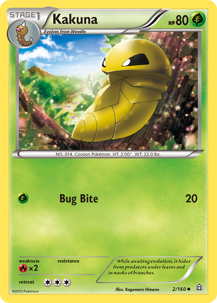 Kakuna (2/160) [XY: Primal Clash] Reverse Holofoil