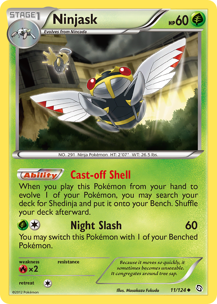 Ninjask (11/124) [Black & White: Dragons Exalted] Reverse Holofoil