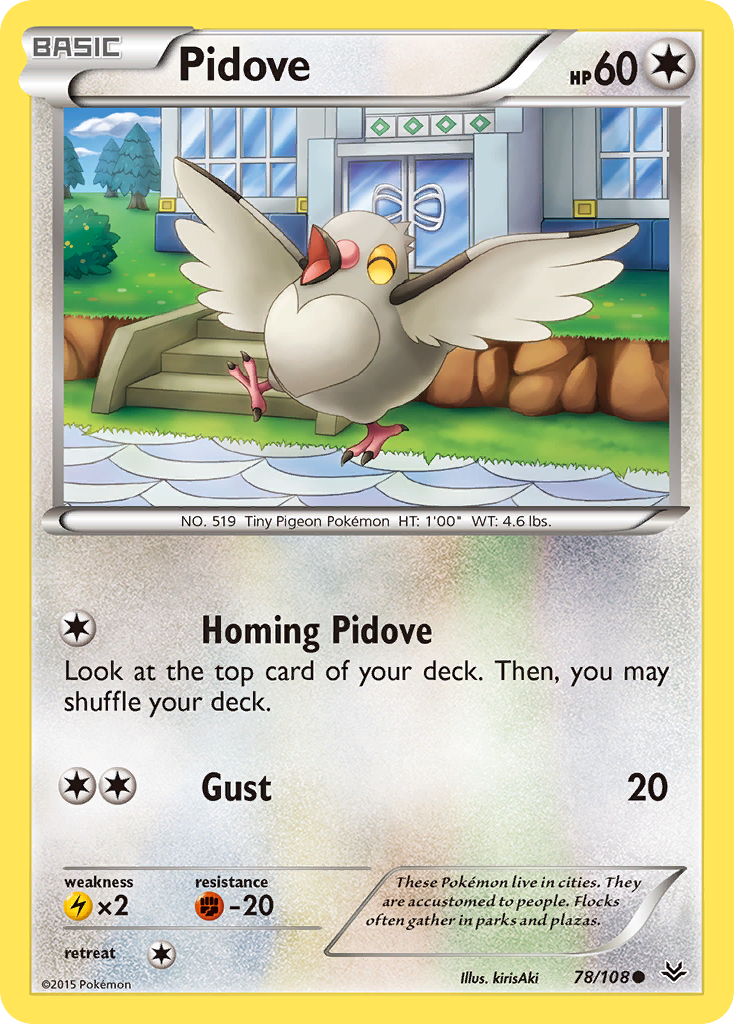 Pidove (78/108) [XY: Roaring Skies] Reverse Holofoil