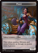 Vehicle // Pilot Double-Sided Token [Aetherdrift Tokens] Foil