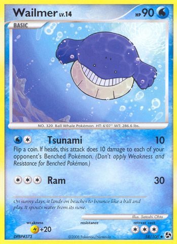 Wailmer (58/106) [Diamond & Pearl: Great Encounters] Reverse Holofoil