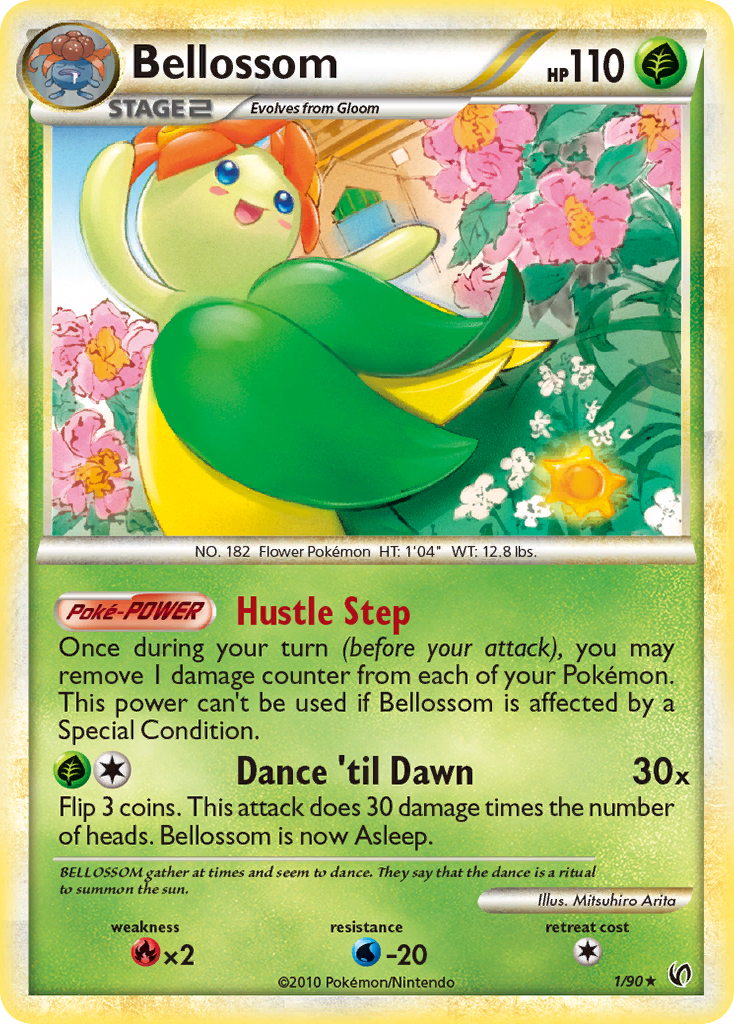 Bellossom (1/90) [HeartGold & SoulSilver: Undaunted] Reverse Holofoil