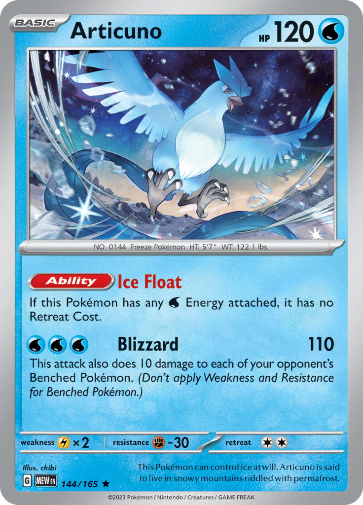 Articuno (144/165) [Scarlet & Violet 151] Reverse Holofoil