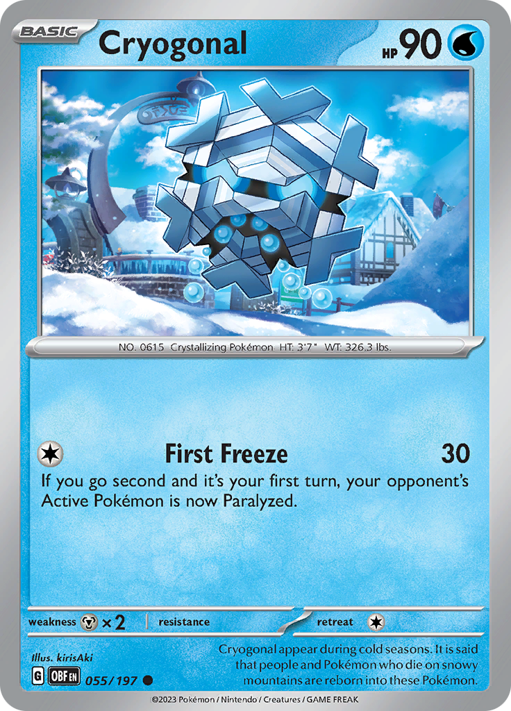 Cryogonal (055/197) [Scarlet & Violet: Obsidian Flames] Reverse Holofoil