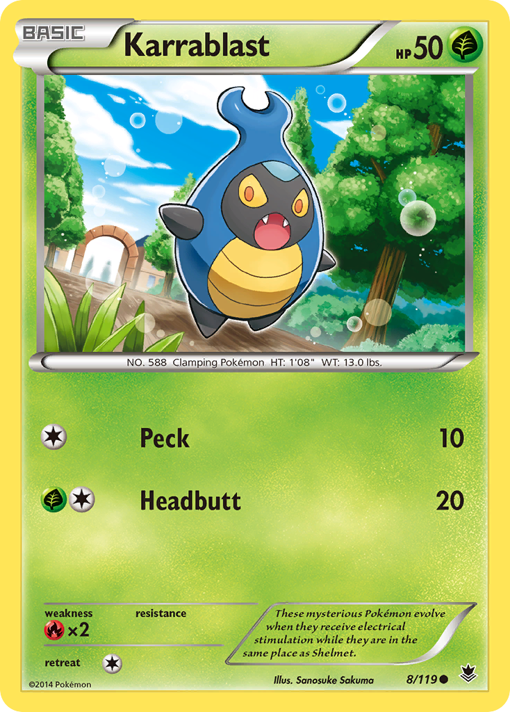 Karrablast (8/119) [XY: Phantom Forces] Reverse Holofoil