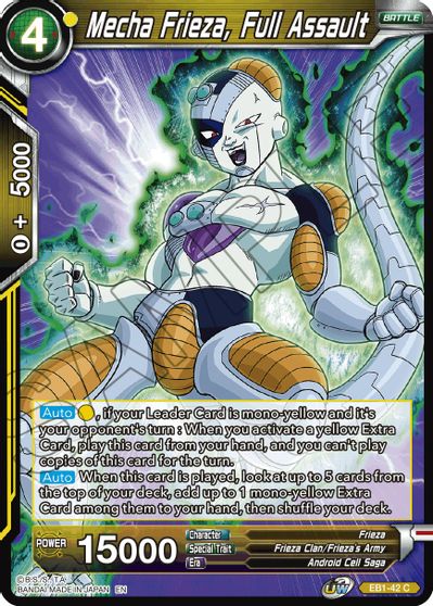 Mecha Frieza, Full Assault (EB1-42) [Battle Evolution Booster] Parallel Foil