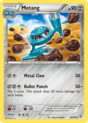 Metang (48/98) [XY: Ancient Origins] Reverse Holofoil