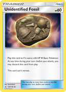 Unidentified Fossil (134/156) [Sun & Moon: Ultra Prism] Reverse Holofoil